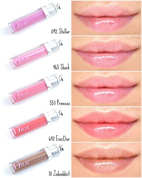 dior lip stain swatches|christian dior lip glosses.